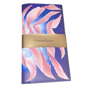 3/$15 NWT Christian Lacroix Vegan Leather Designer Travel Journal 80 Lined Pages